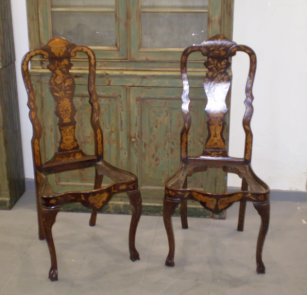 Pareja de sillas inglesas. Época Siglo XVIII